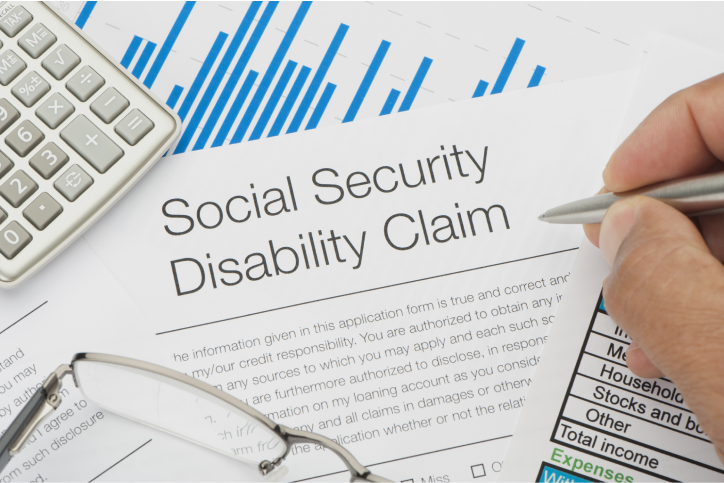social security disability benefits claim document