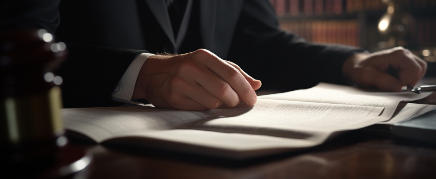 civil litigation lawyer in the dallas fort worth area reading documents