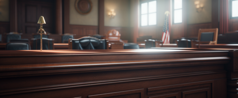 empty texas court room used to discuss probate cases