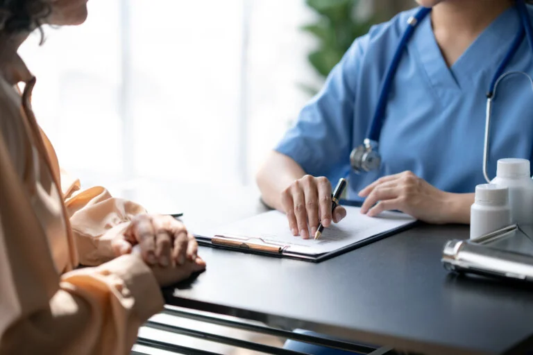 medical staff speaking with patient about hipaa in fort worth-dallas texas