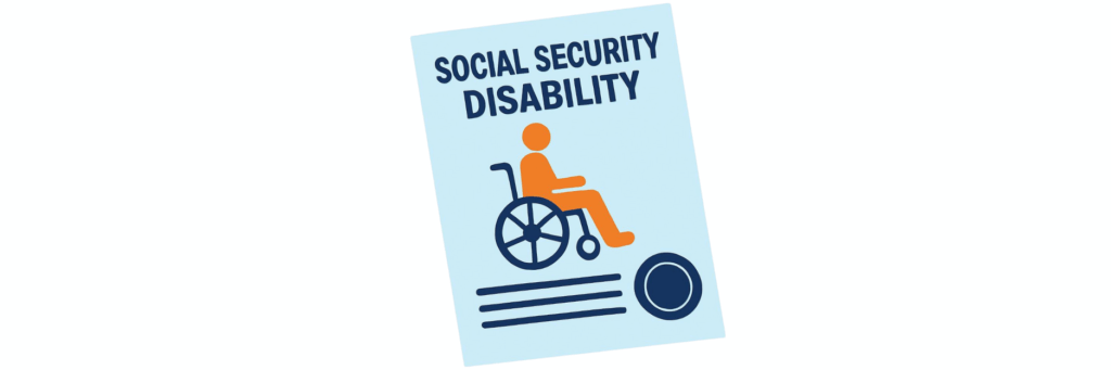 graphic of a social security disability application